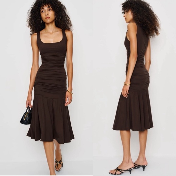 Reformation Dresses & Skirts - NWT Reformation Kayla knit dress in Mole Size S